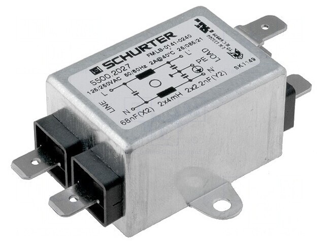 Filtru Anti-Interferențe Alimentare 250VAC 68nF 2,2nF