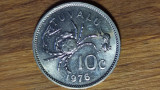 Tuvalu -moneda de colectie exotica rara- 10 cents 1976 -extrem de greu de gasit!, Australia si Oceania
