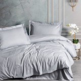 Cumpara ieftin Lenjerie Elegant Stripe Gri (Satin Deluxe)