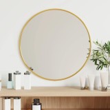 Oglindă de perete rotundă, auriu, &Oslash; 40 cm
