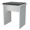Taburet Machiaj Alb/Gri 40x29x44 cm Artool - Scaun Toaleta Universal, Suport Picioare, Stil Scandinav/Vintage