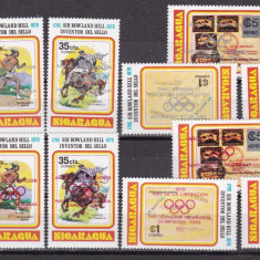 Nicaragua 1980 UPU sport olimpiada MI 2085-2090 a+b MNH
