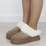 Papuci imblaniti kaki UA-2051 M2