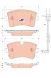 TRW GDB1867 COTEC set placute frana,frana disc