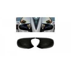 Set Capace Oglinzi Batman, M Style M3 BMW Seria 3 E90 E91 E92 E93 E87 E88 E81 E82 LCI Facelift, Prinderi Originale, Negru Lucios