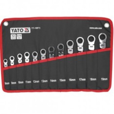 Set combinate flexibile cu clichet in husa textila, 12 bucati, 8-19 mm