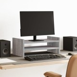 VidaXL Suport de monitor, gri sonoma, 50x27x20 cm, lemn prelucrat