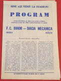 Program meci fotbal FC BIHOR ORADEA - &quot;DACIA MECANICA&quot; ORASTIE (24.05.1987)