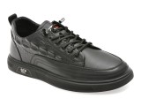 Pantofi sport BITE THE BULLET negri, 66118, din piele naturala