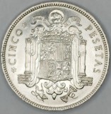 SPANIA 5 PESETAS 1949 {49} KM 778 [4]