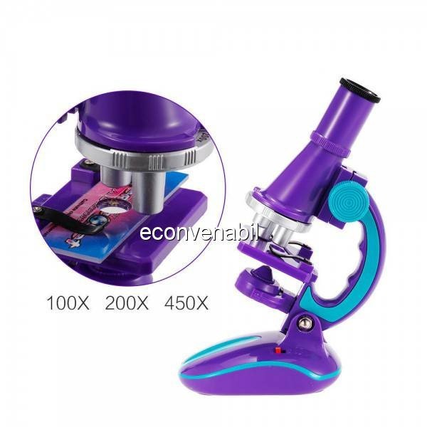 Jucarie Educativa Copii Microscop Iluminat pe Baterii C2127 Jucarie Educativa Copii Microscop Iluminat pe Baterii C2127