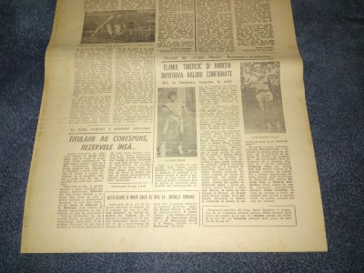 ZIARUL SPORTUL 9 IULIE 1981 foto