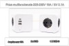 Priza Cubica Power Cube 250V 16A 3680W cu 4 Prize EU, 2 USB A, 1 USB C si Buton On/Off
