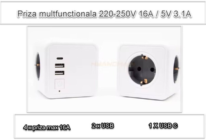 Priza cubica Power cube