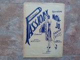 PASSION Chanson , Repertoire Nitta-Jo , Grand Succes - paroles de Bertet et Scotto, Musique de Vincent Scotto, Ediția Constantinopol