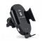 Suport auto grila ventilatie + ventuza 10W cu incarcare wireless Qi Standard Fast Charge Type-C - CWCPH-D3
