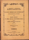 C1219 Anuarul Școlii Superioare Comerciale greco-orientale rom&acirc;ne din Brass&oacute;, anul școlar 1914-1915, publicat de Arseniu Vlaicu, 1915, Brașov