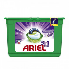 Capsule de detergent gel Ariel 3 in 1 Pods Lavender Freshness 15x 27ml foto