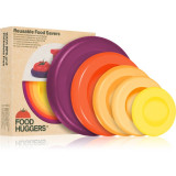 Food Huggers Food Huggers Set set de capace din silicon pentru fructe și legume culoare Orange 5 buc