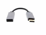 Adaptor DisplayPort la HDMI 4K 60Hz WELL, Activ, placat cu aur, Cupru, Negru