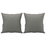 Cumpara ieftin Perne decorative, 2 buc., gri inchis, 40x40 cm, textil