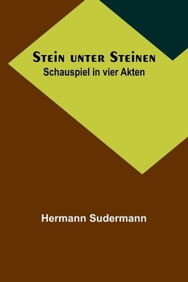 Stein unter Steinen: Schauspiel in vier Akten foto