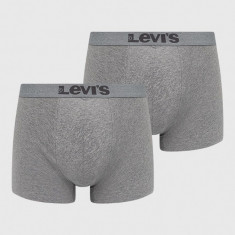 Levi's boxeri (2-pack) barbati, culoarea gri