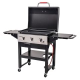 Gratar Pe Gaz Tip Plancha Cu 3 Arzatoare Char-Broil Griddle 3400, 140999, 165X71X100Cm
