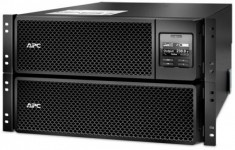 UPS APC Smart-UPS SRT online dubla-conversie 8000VA / 8000W 6 conectoriC13 4 conectori C19 extended runtime rackabil 6U, baterie APC RBC140,optional e foto