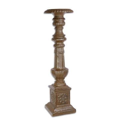 Suport din fonta pentru lumanari antik brown MB-32 foto