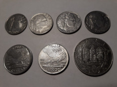 MONEDE ITALIA - REGNO ITALIA - 20 CENTESIMI - 50 CENT. - 2 LIRA ; 1939 -42 ;7BUC foto