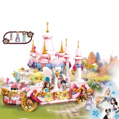 Set de constructie Castel mobil, 3 figurine, 721 piese foto