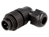 Conector circular mufă tată IP67 4 pini 3 PE pe cablu