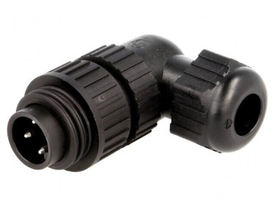 Conector circular mufă tată IP67 4 pini 3 PE pe cablu foto