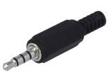 Mufă Jack 2,5mm Tată Stereo cu Manșon 4 Piste Drept