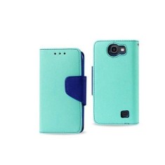 Husa Book Case HTC One M9 Black &amp; Mint