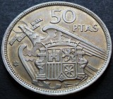Moneda 50 PESETAS - SPANIA, anul 1958 (1957) * cod 2681 A, Europa