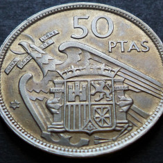 Moneda 50 PESETAS - SPANIA, anul 1958 (1957) * cod 2681 A