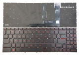 Tastatura Laptop Gaming, MSI, Crosshair 15 A11UDK, A11UCK, iluminata, rosie, layout US