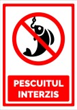 Semn de pescuitul interzis