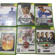 Joc XBOX Clasic Top Spin + Brian Lara + Snooker + Manager + Tiger Woods 05 + 07
