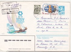 bnk ip URSS 1983 - sporturi nautice - Regata baltica 1983- circulat spre Romania