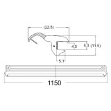 Cheder parbriz HONDA CRV (RD), 01.2002-10.2006, un bandou; superior,