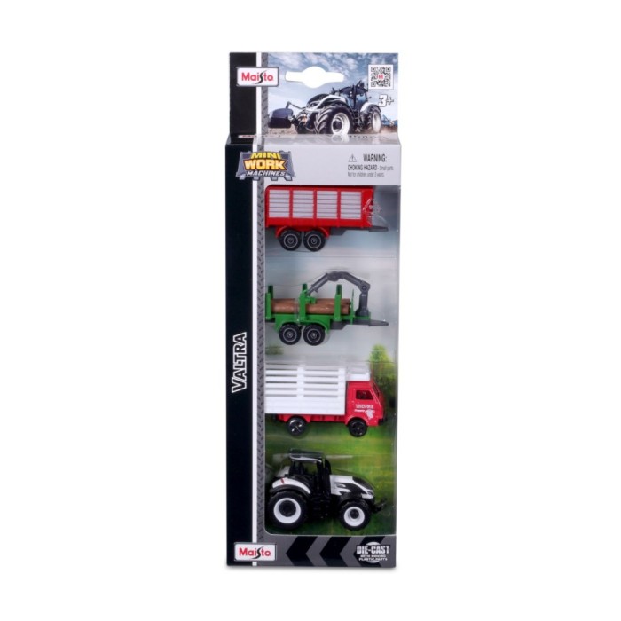 Maisto set 4 utiliaje agricole valtra