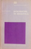 Introducere in Semantica - Tullio de Mauro - Studii Literare, Carte