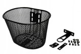 Cos biciclete copii, material metalic, culoare negru, montaj fata Cod:A654