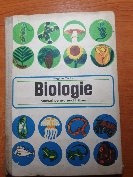 manual de biologie - anul 1 de liceu - din anul 1972