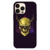 Husa compatibila cu Apple iPhone 14 Plus model Hipster skull art, Silicon, TPU, Viceversa, Transparent, Carcasa