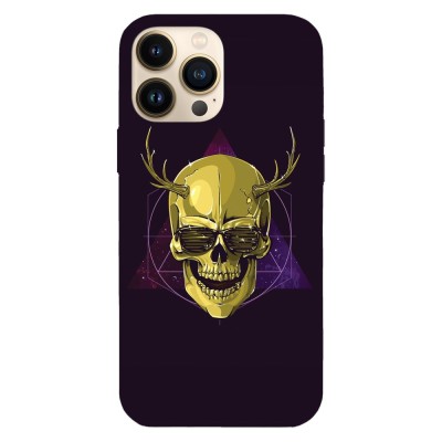 Husa compatibila cu Apple iPhone 14 Plus model Hipster skull art, Silicon, TPU, Viceversa foto