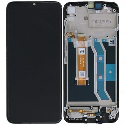 Display Realme C25 / Narzo 50a Compatibil Cu Rama Negru foto